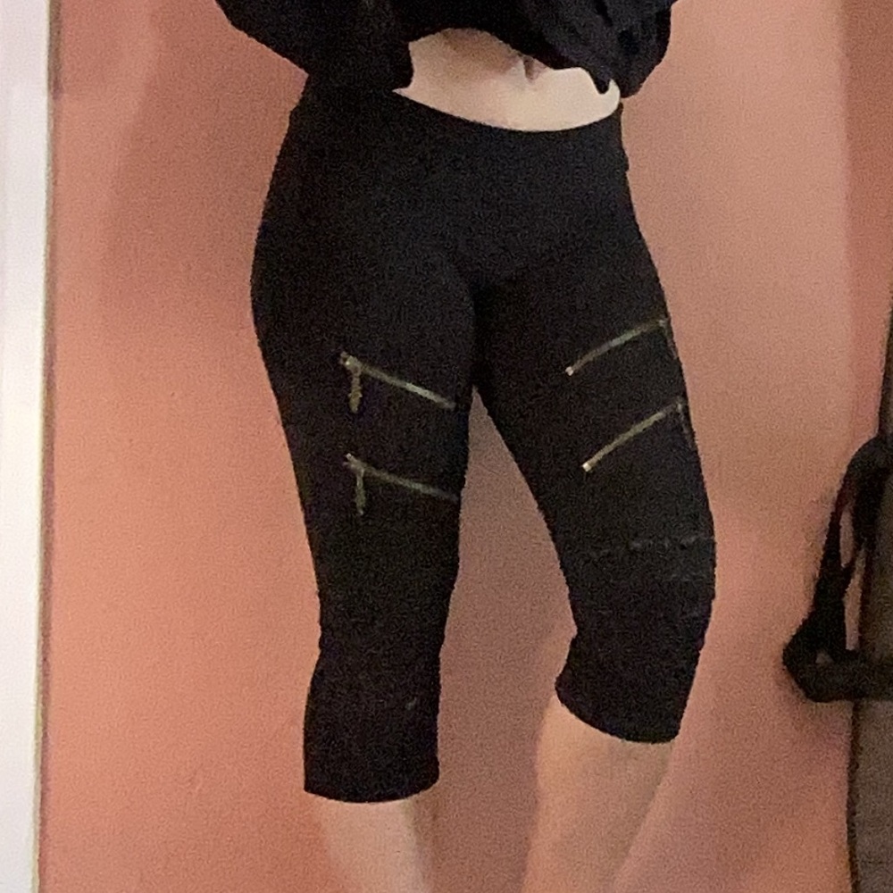 Nomads Hemp wear Eco fashion Sustainable Capri leggings XS Festival Burning Man